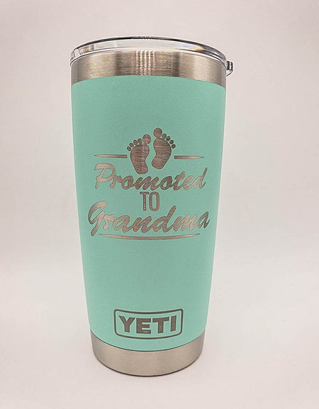 Promoted to Grandma Engraved YETI Tumbler