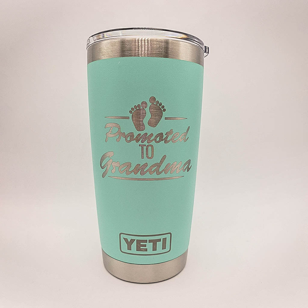 Promoted to Grandma Engraved YETI Tumbler