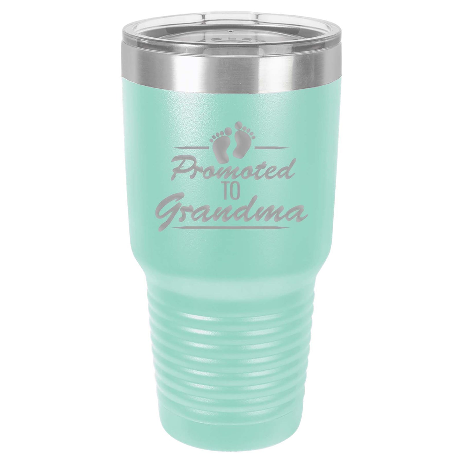 Promoted to Grandma - Engraved Polar Camel 30oz Tumbler Teal - Sunny BoxPromoted to Grandma Engraved 30oz Teal Tumbler by Sunny Box