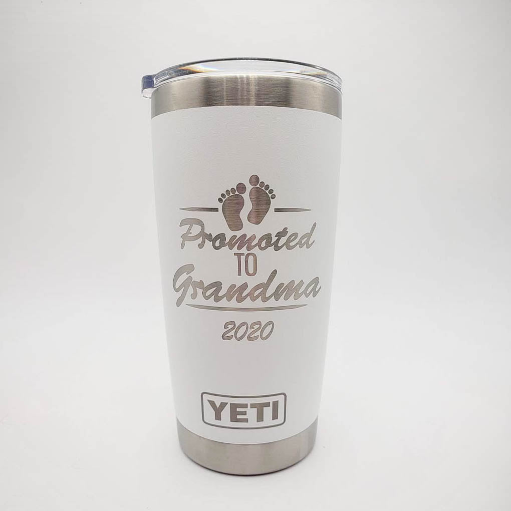 Promoted to Grandma Engraved YETI Tumbler