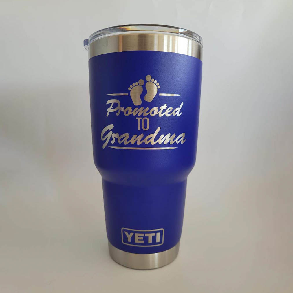 Promoted to Grandma Engraved YETI Tumbler
