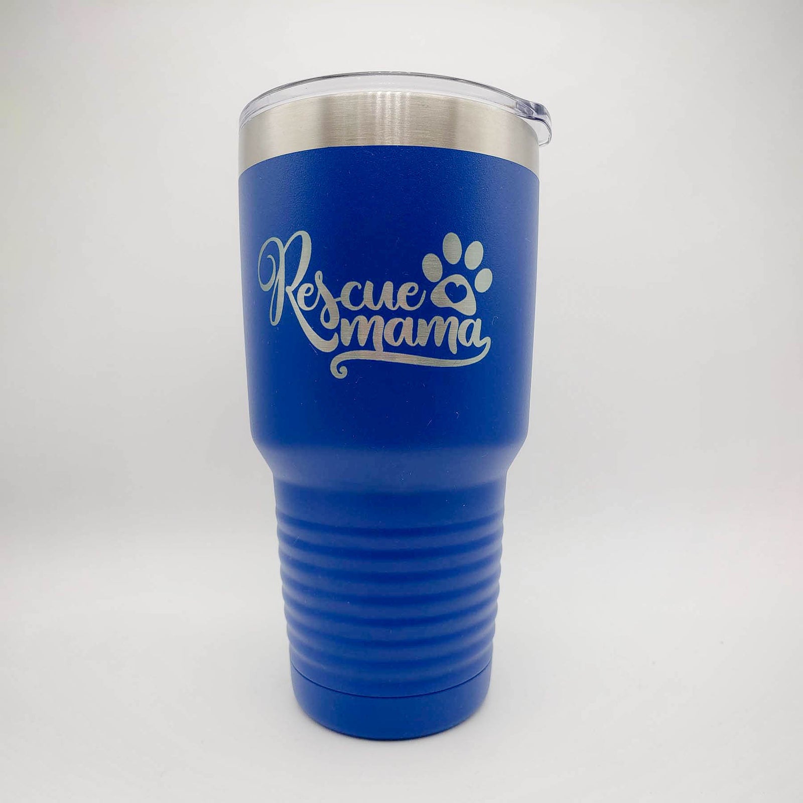 Rescue Mama Engraved 30oz Blue Tumbler by Sunny Box