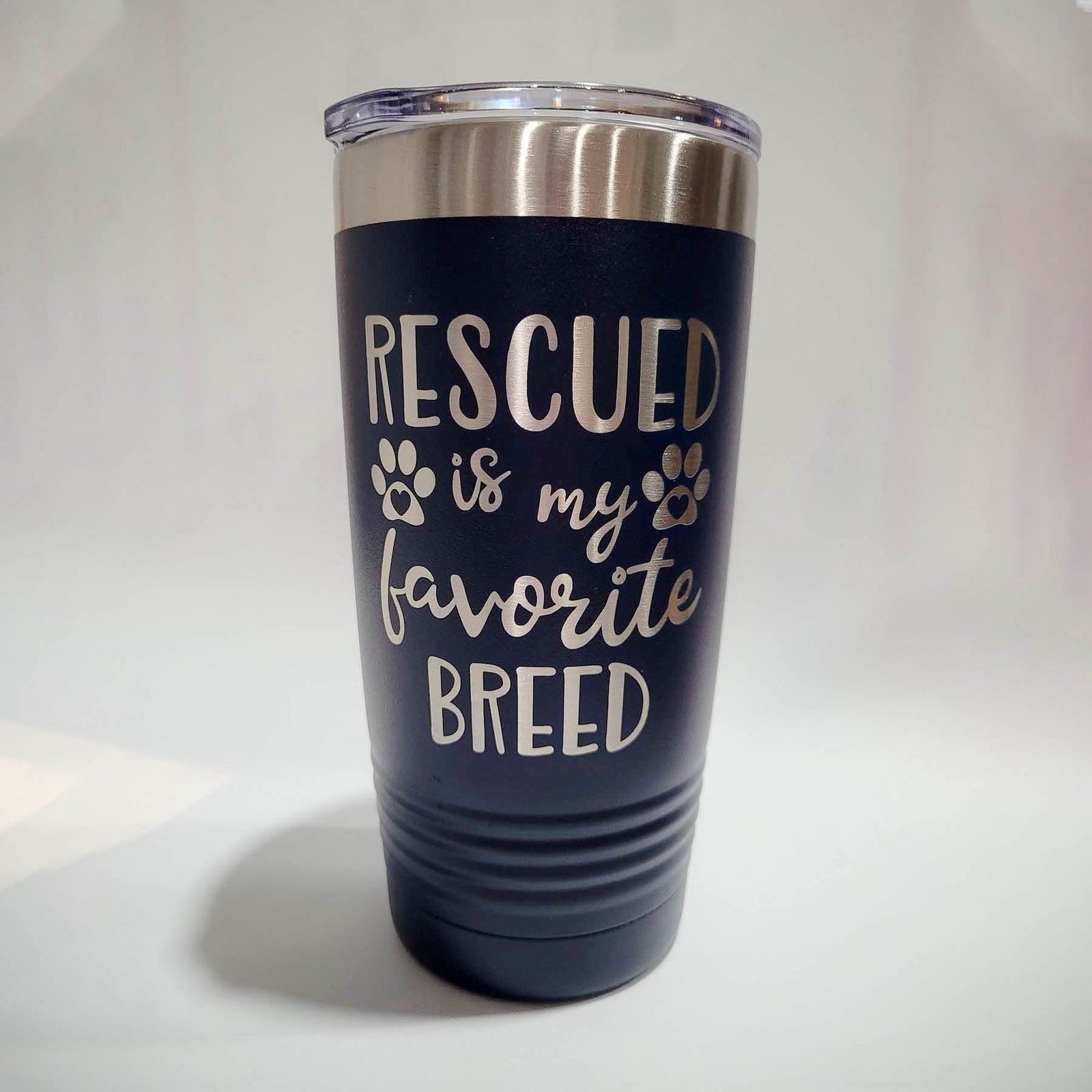 Rescued Is My Favorite Breed Engraved Polar Camel Tumbler