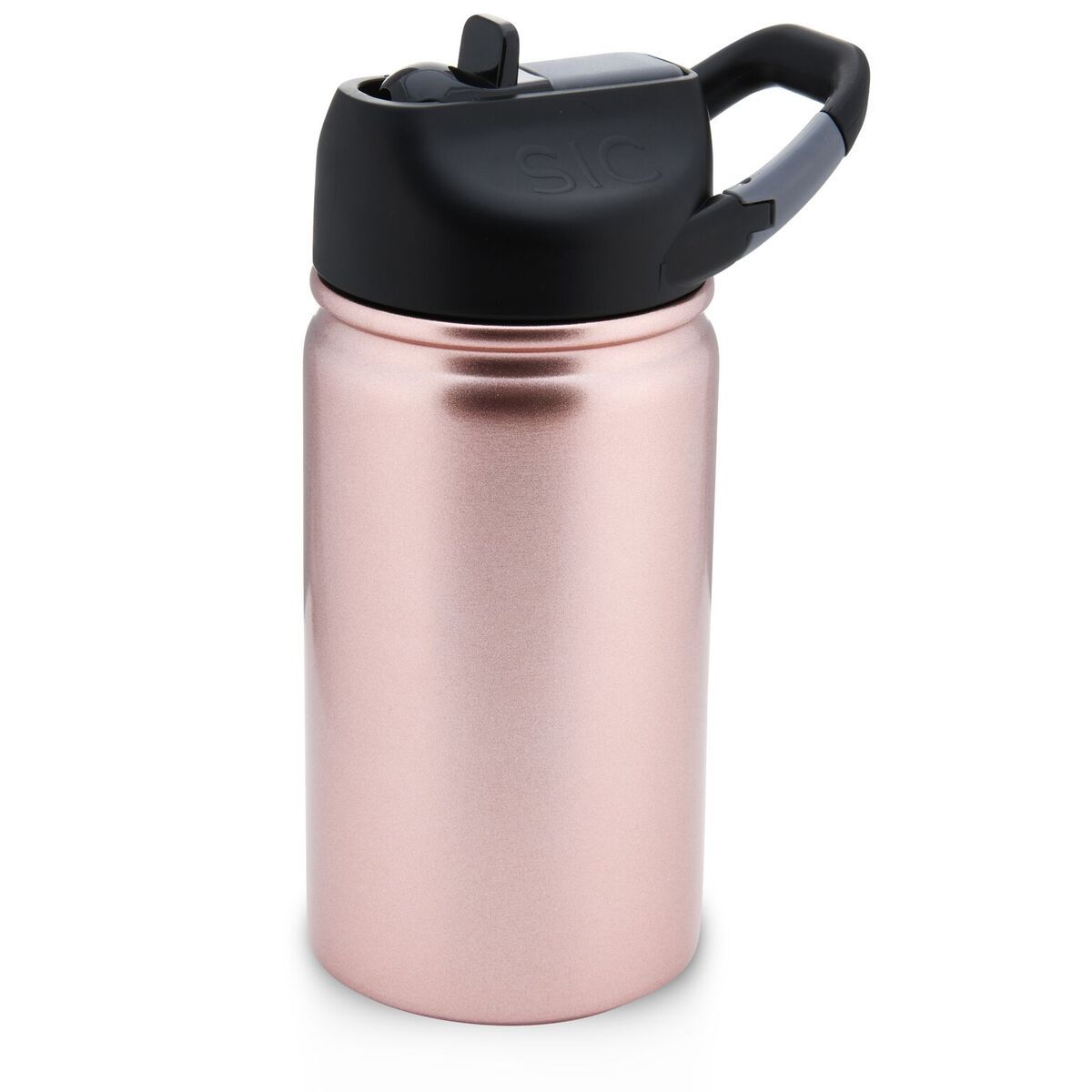 Engraved 12oz Lil SIC Water Bottle Rose Gold Glitter