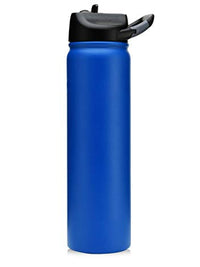 Engraved 27oz SIC Water Bottle Blue Matte - Creatively Crowned Engraving