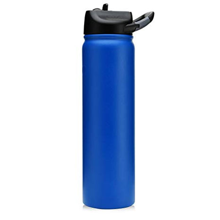 Engraved 27oz SIC Water Bottle Blue Matte
