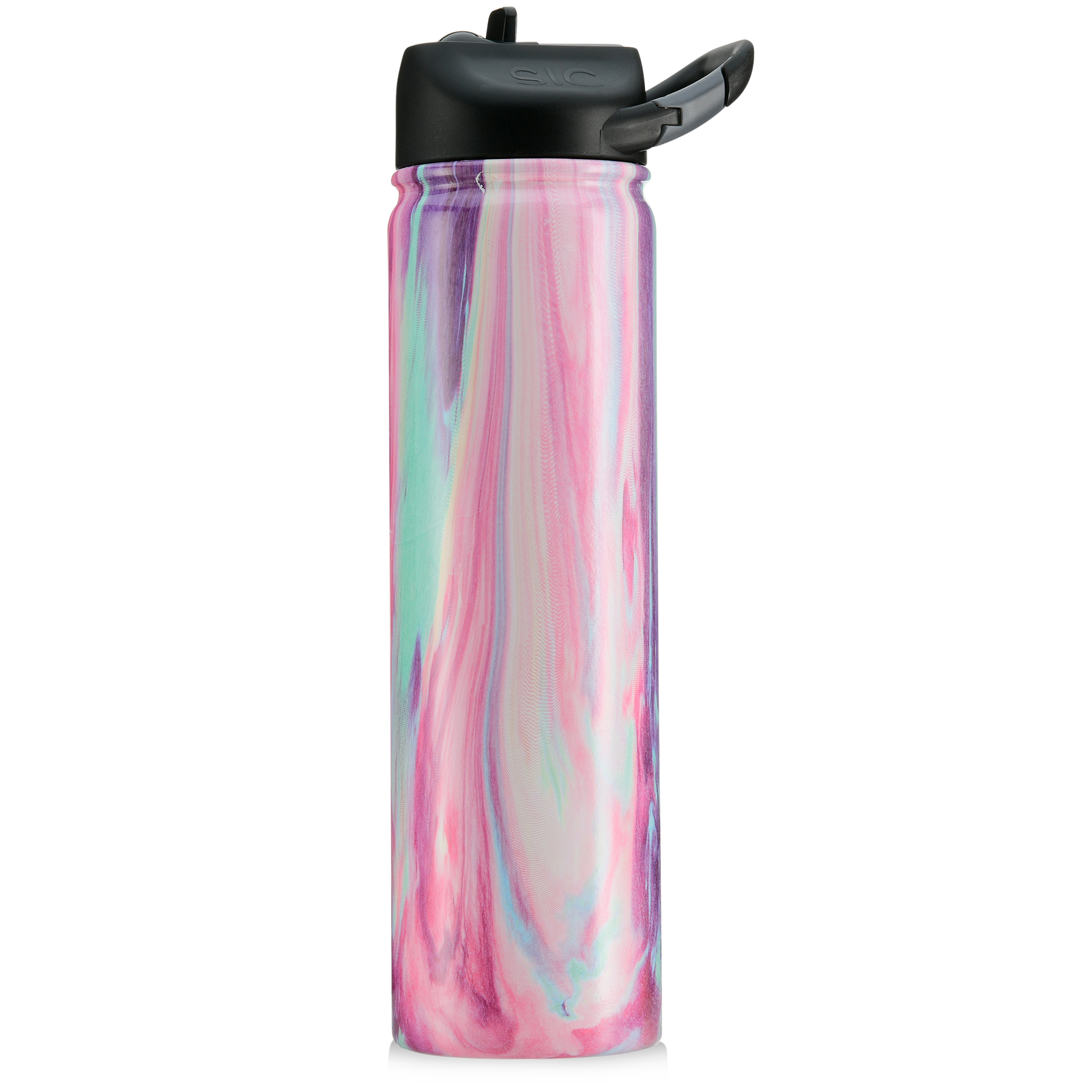 27oz Transparent Custom Water Bottles - Flip Top