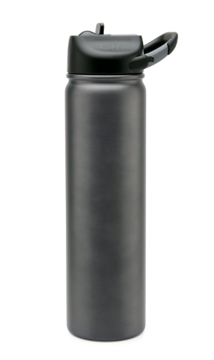 Engraved 27oz SIC Water Bottle Gunmetal Gray