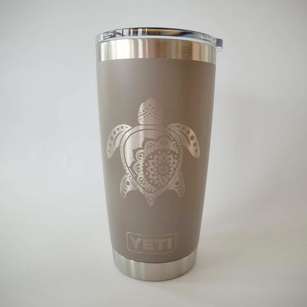 Sea Turtle Mandala - Engraved YETI Tumbler