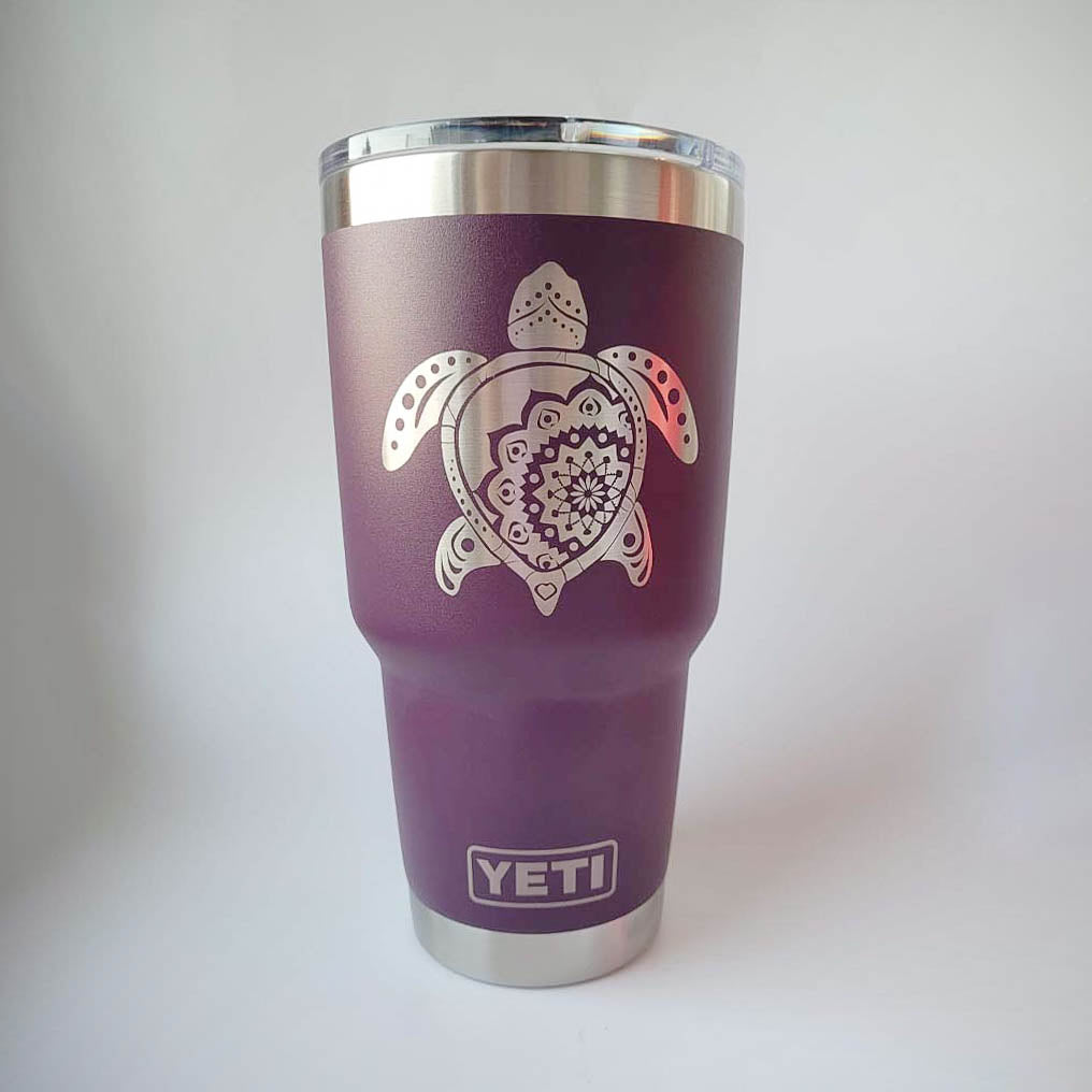 Sea Turtle Mandala - Engraved YETI Tumbler