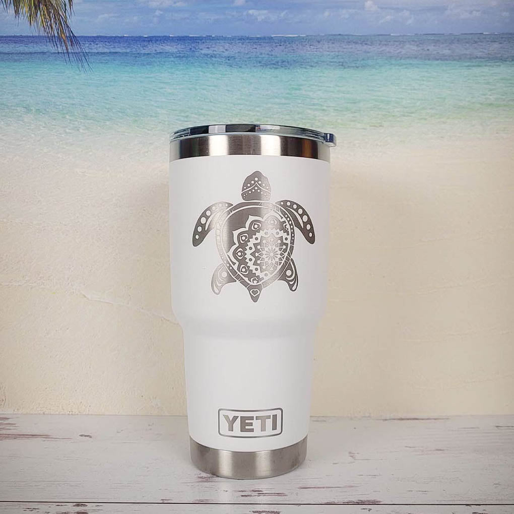 Sea Turtle Mandala - Engraved YETI Tumbler  Engraved yeti tumbler, Engraved  yeti, Engraved yeti cup