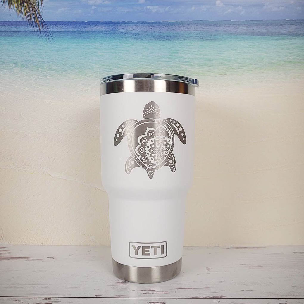 Sea Turtle Mandala - Engraved YETI Tumbler
