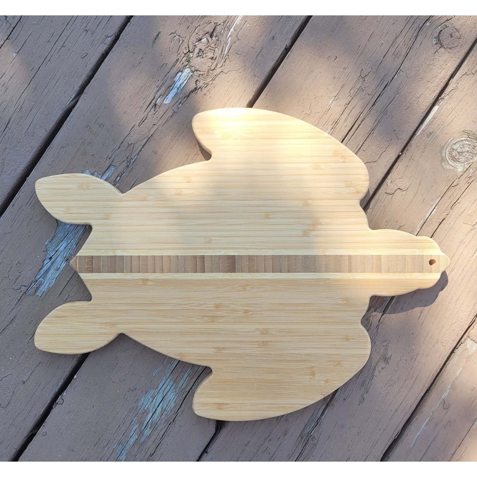 Personalized Engraved Sea Turtle Bamboo Cutting Board by Sunny Box