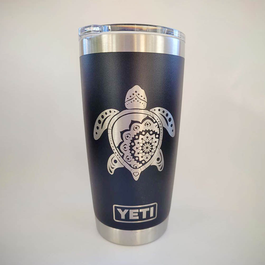Sea Turtle Mandala - Engraved YETI Tumbler