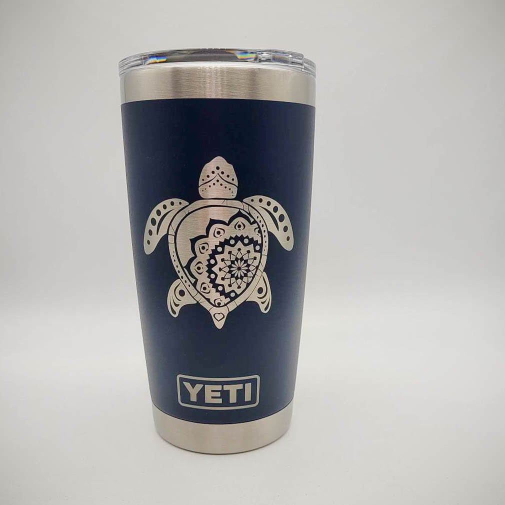 Sea Turtle Mandala - Engraved YETI Tumbler