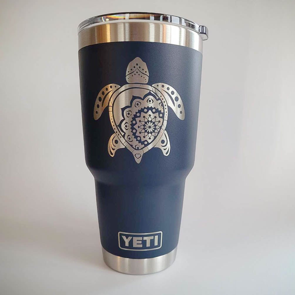 Sea Turtle Mandala - Engraved YETI Tumbler