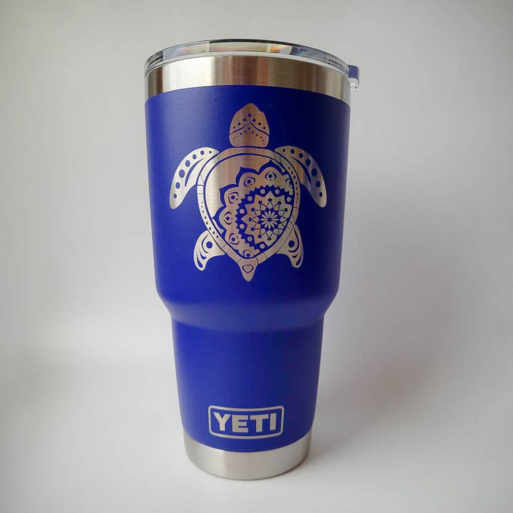 Sea Turtle Mandala - Engraved YETI Tumbler