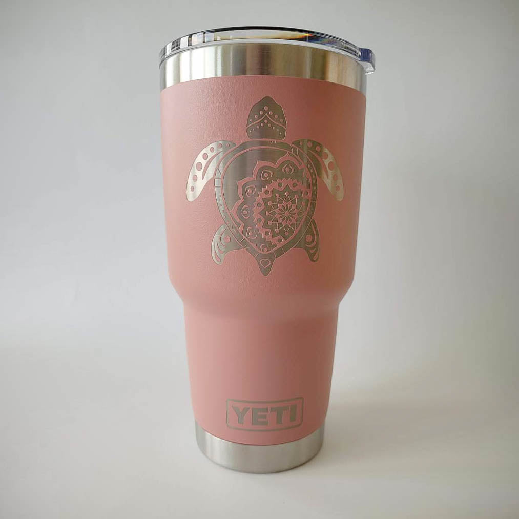 Sea Turtle Mandala - Engraved YETI Tumbler