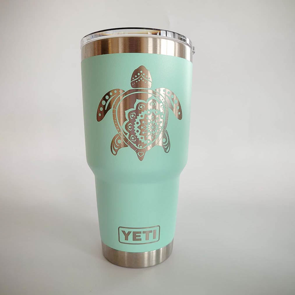 Sea Turtle Mandala - Engraved YETI Tumbler