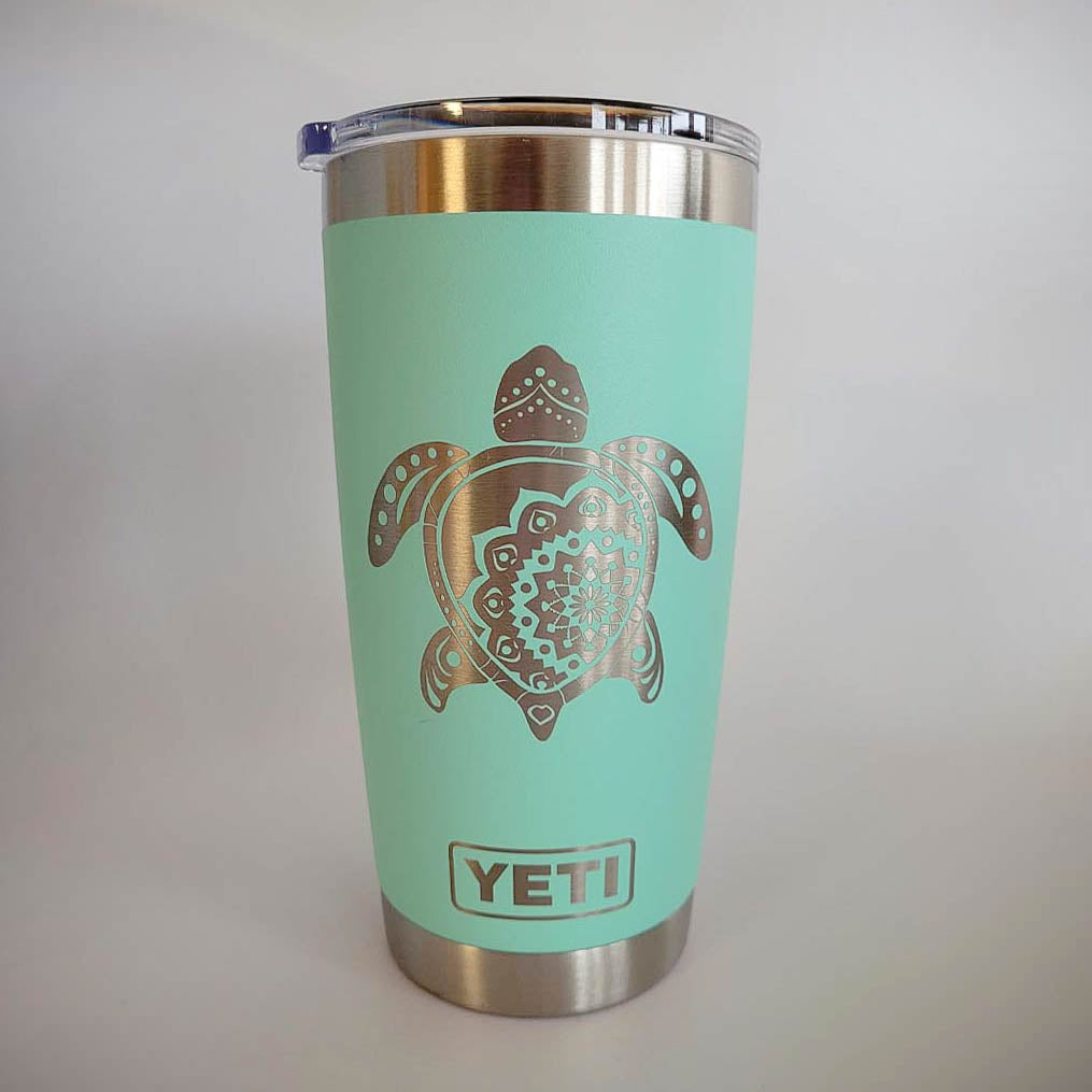 Sea Turtle Mandala - Engraved YETI Tumbler