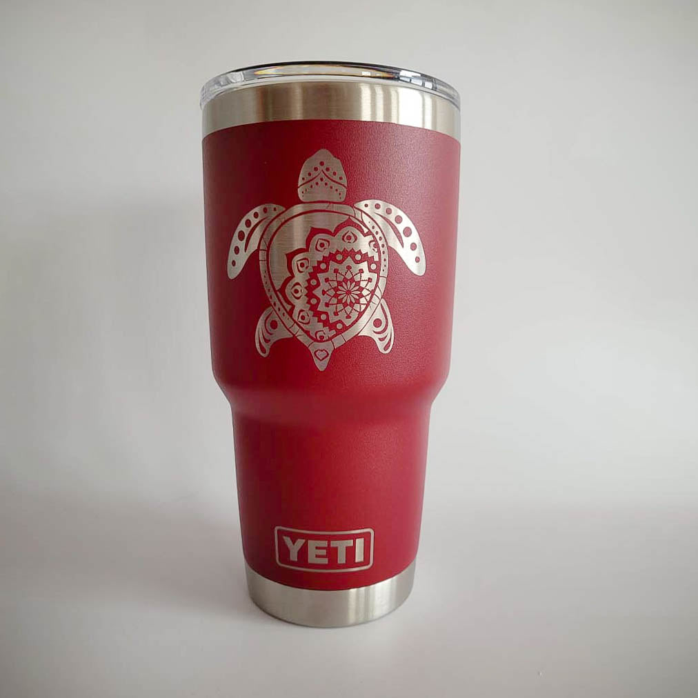 Sea Turtle Mandala - Engraved YETI Tumbler