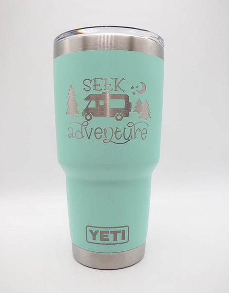 Seek Adventure Camping Engraved YETI Tumbler