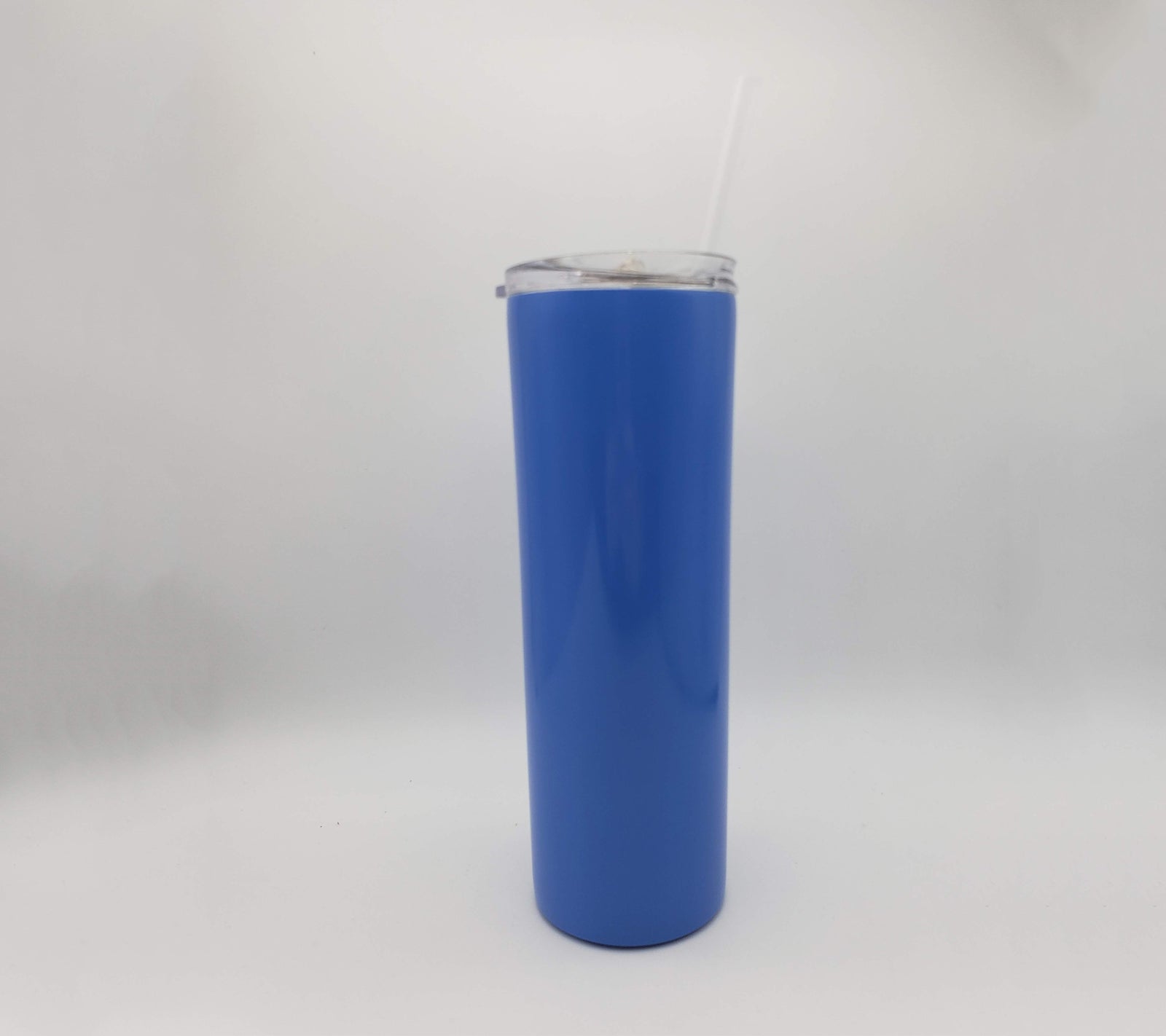Engraved Skinny Tumbler - 20oz - Blue - Creatively Crowned Engraving