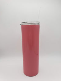 Engraved 20oz Skinny Tumbler Coral - Creatively Crowned Engraving