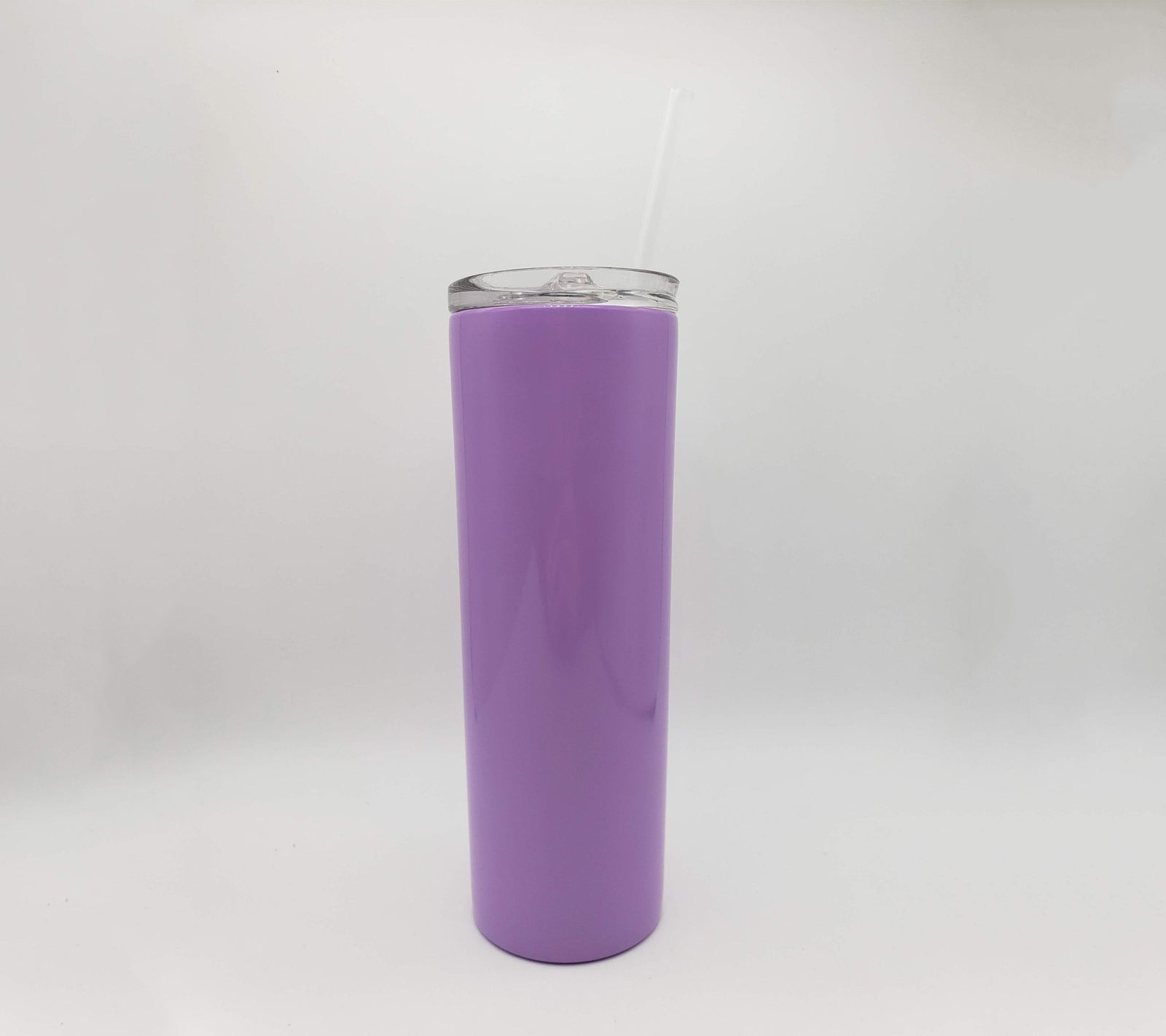 Engraved 20oz Skinny Tumbler Purple Sunny Box