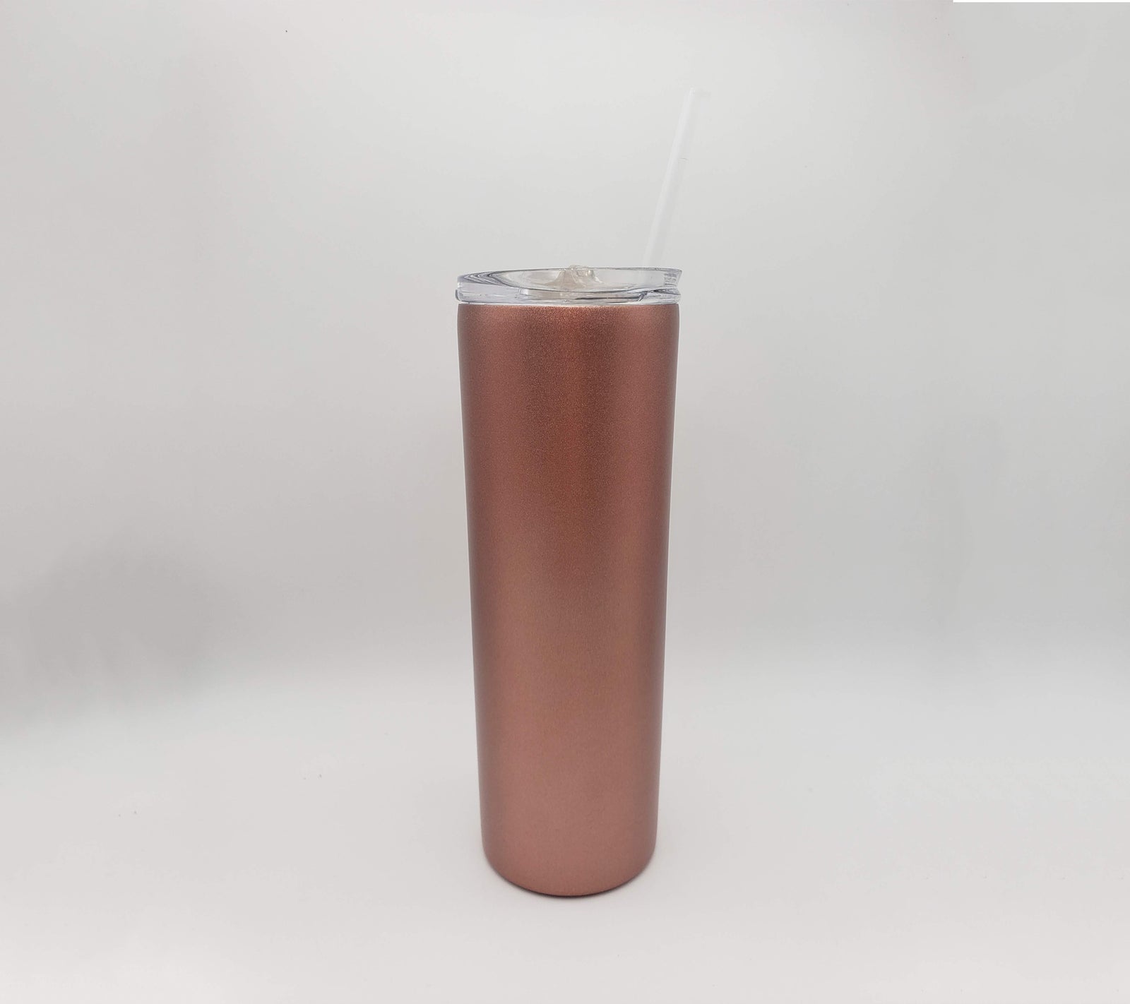 Engraved 20oz Skinny Tumbler Rose Gold Sunny Box