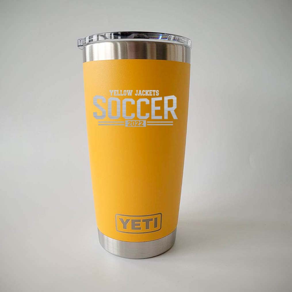 Soccer School Mascot - Engraved YETI Tumbler