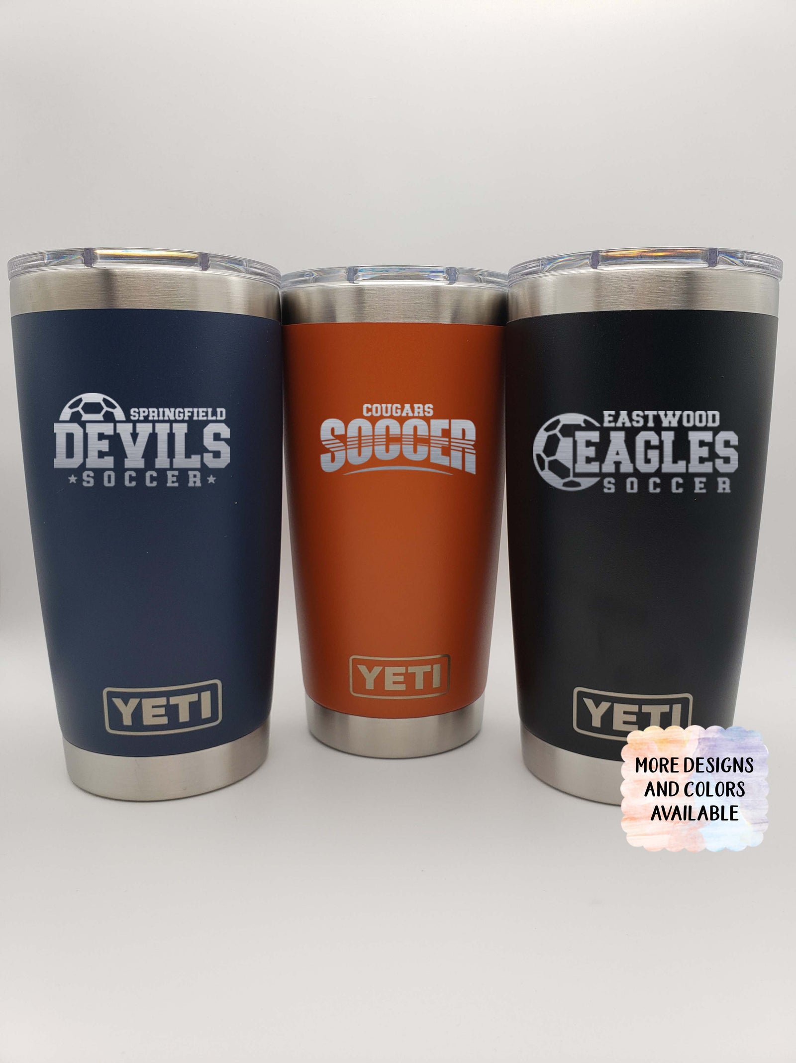 Soccer School Mascot - Engraved YETI Tumbler