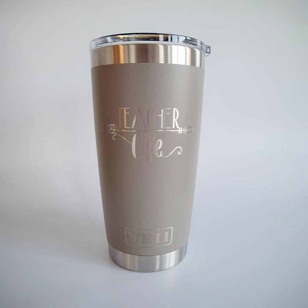 Teacher Life - Engraved YETI Tumbler2