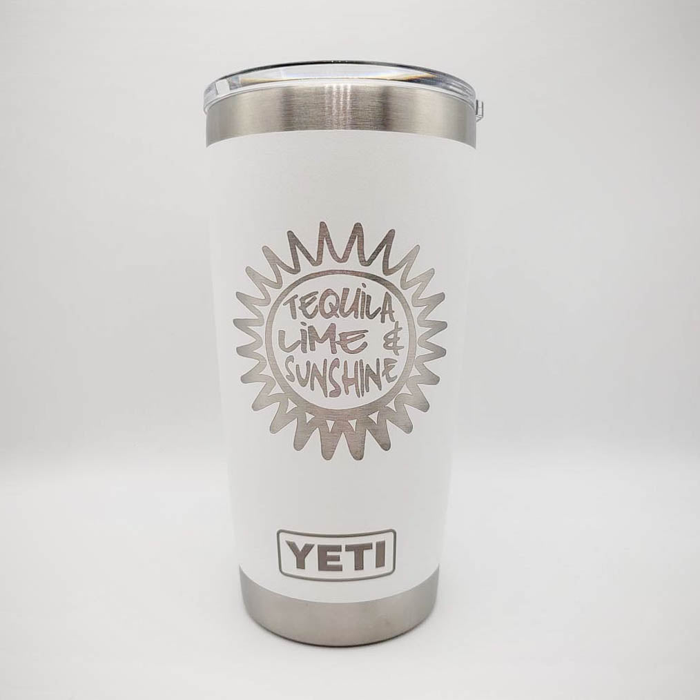 Tequila Lime & Sunshine - Engraved YETI Tumbler
