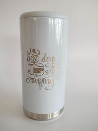 The Best Days are Spent Camping - Maars Skinny Can Cooler Iceberg Glitter - Sunny Box