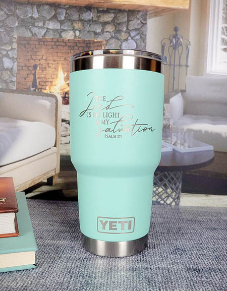 Mornings Like These Need a Little Bit of Coffee and a Whole Lot of Jesus -  Engraved YETI Tumbler
