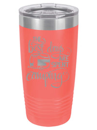 The Best Days Are Spent Camping - Engraved Polar Camel Tumbler - Sunny Box
