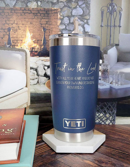 Mornings Like These Need a Little Bit of Coffee and a Whole Lot of Jesus -  Engraved YETI Tumbler