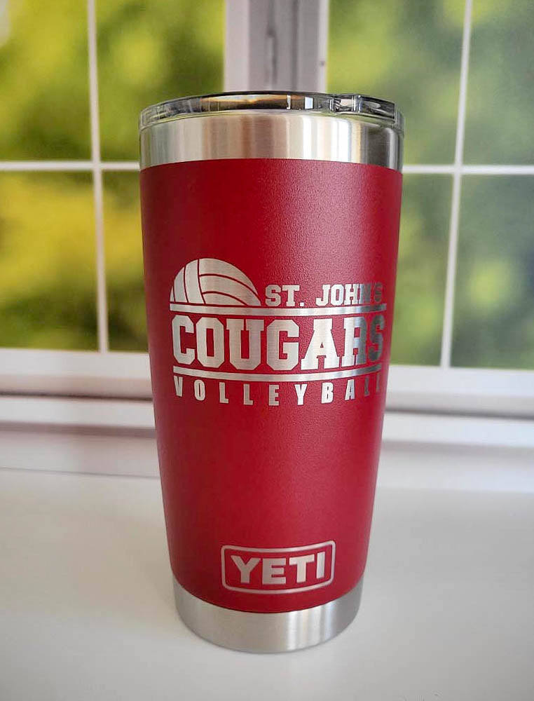 Volleyball School Mascot - Engraved YETI Tumbler