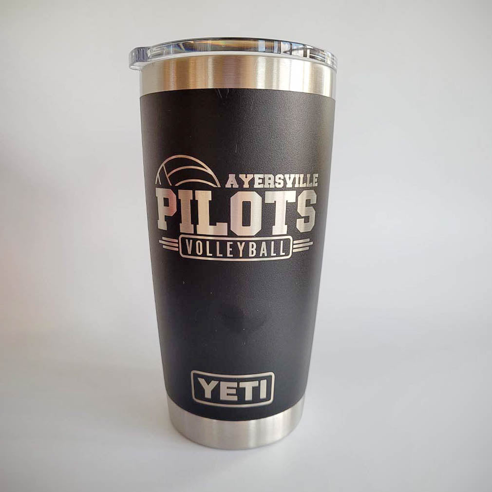 Volleyball School Mascot - Engraved YETI Tumbler