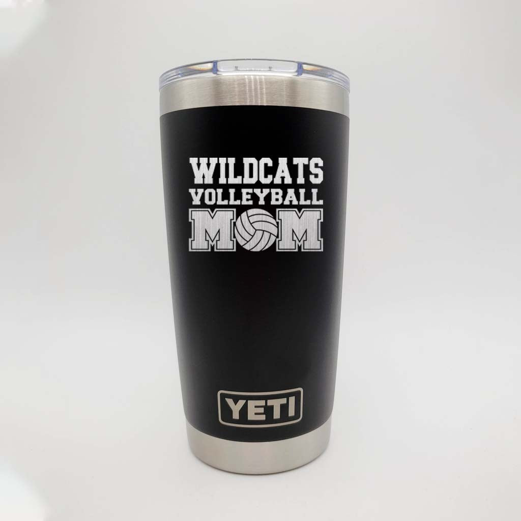 Volleyball School Mascot - Engraved YETI Tumbler