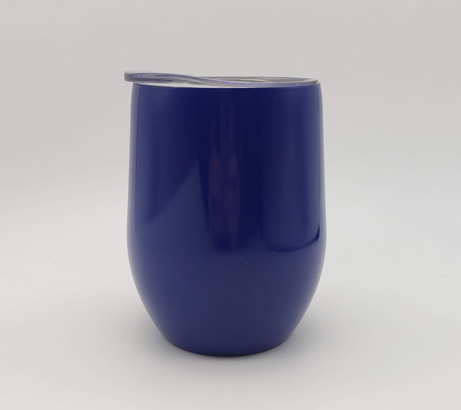 Engraved 9oz Stainless Steel Wine Tumbler Dark Blue - Sunny Box