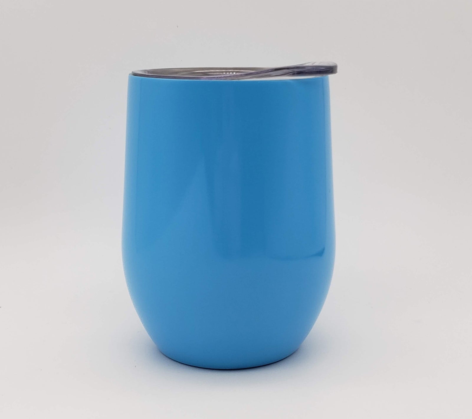 Engraved 9oz Stainless Steel Wine Tumbler Ocean blue