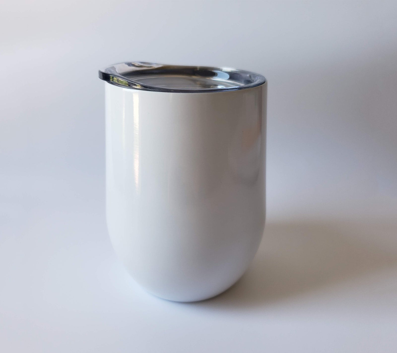 Engraved 9oz Wine Tumbler White