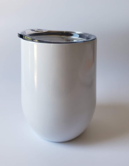 Engraved 9oz Wine Tumbler White Sunny Box