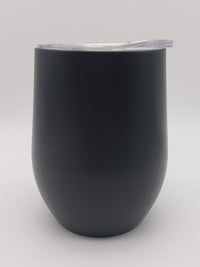 Engraved 9oz Wine Tumbler Black - Sunny Box