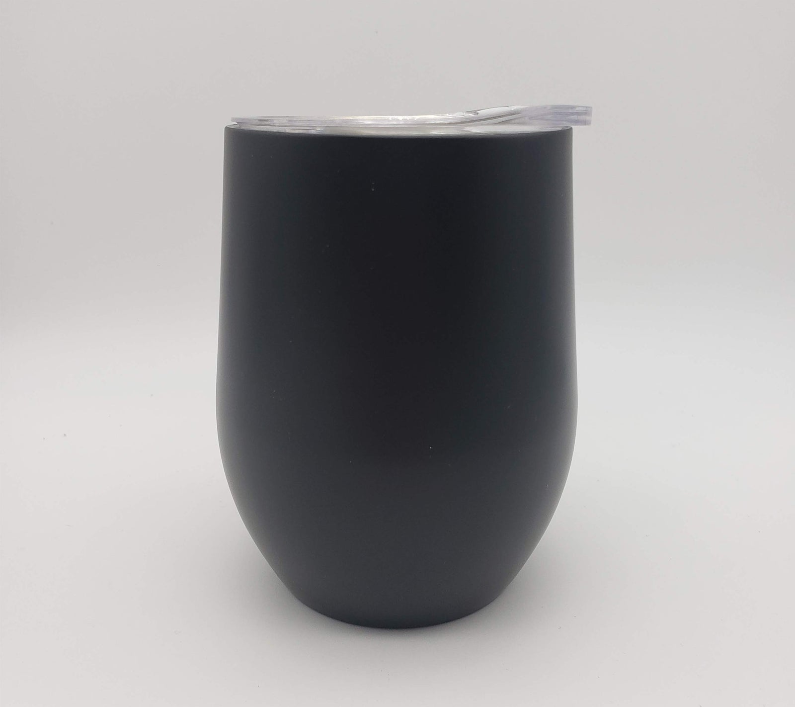 Engraved 9oz Wine Tumbler Black Sunny Box