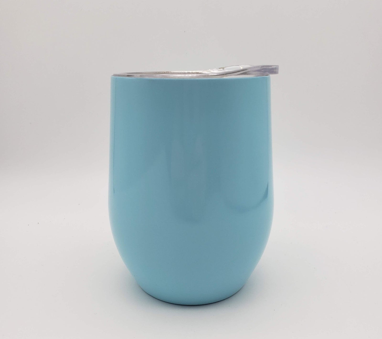 Engraved 9oz Wine Tumbler Light Blue - Sunny Box