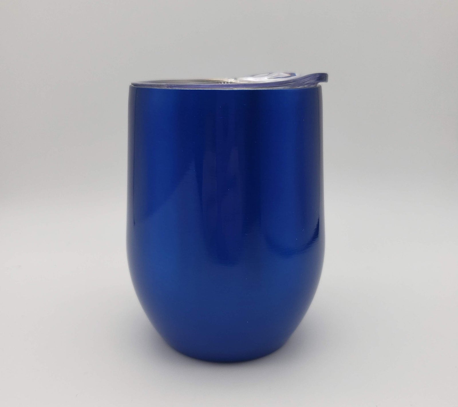 Engraved 9oz Wine Tumbler Blue Metallic - Sunny Box