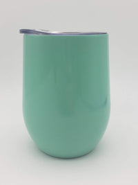 Engraved 9oz Stainless Steel Wine Tumbler Mint